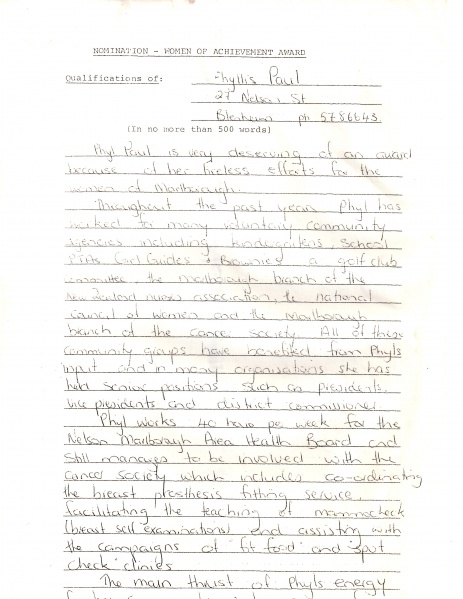 File:Phylllis Paul Women of Achievement reference page 1.jpg